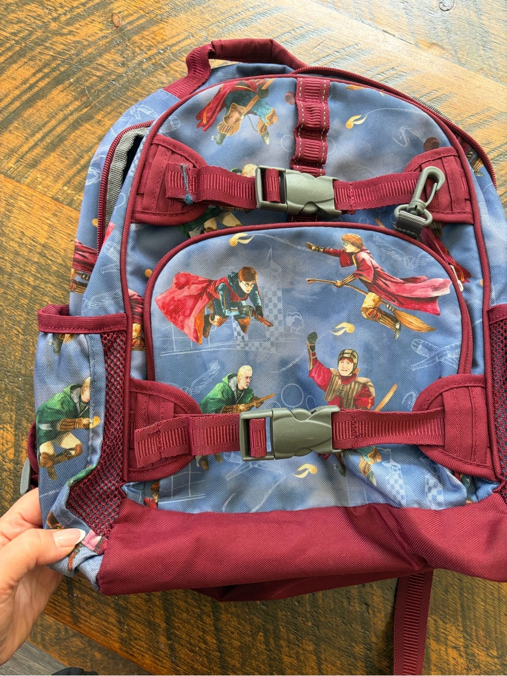 Pottery barn Harry Potter Blue & Burgundy Backpack and lunch box